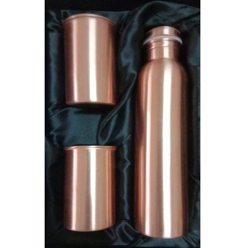 COPPER BOTTLE & GLASSES SET