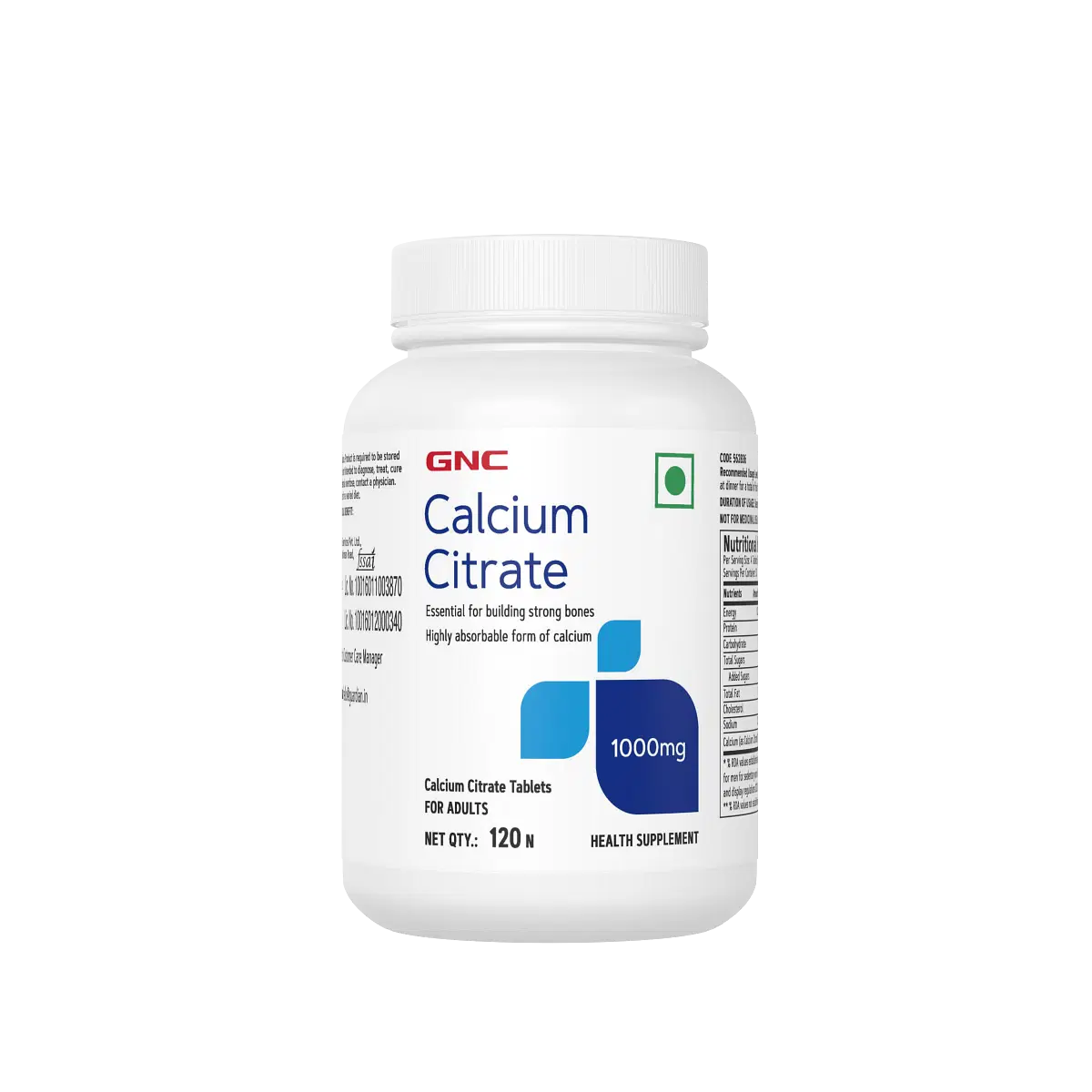GNC Calcium Citrate Tab 1000mg 1x120