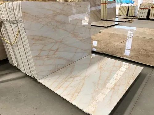 Polished Finish Golden Spider Marble