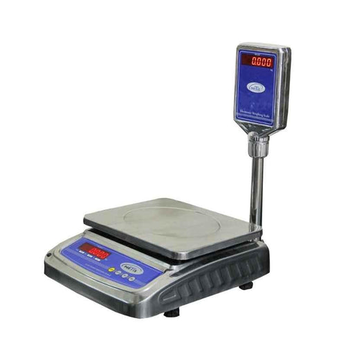 Metis 30kg and 2g Accuracy Stainless Steel Counter Weighing Machine with 1 Year Warranty