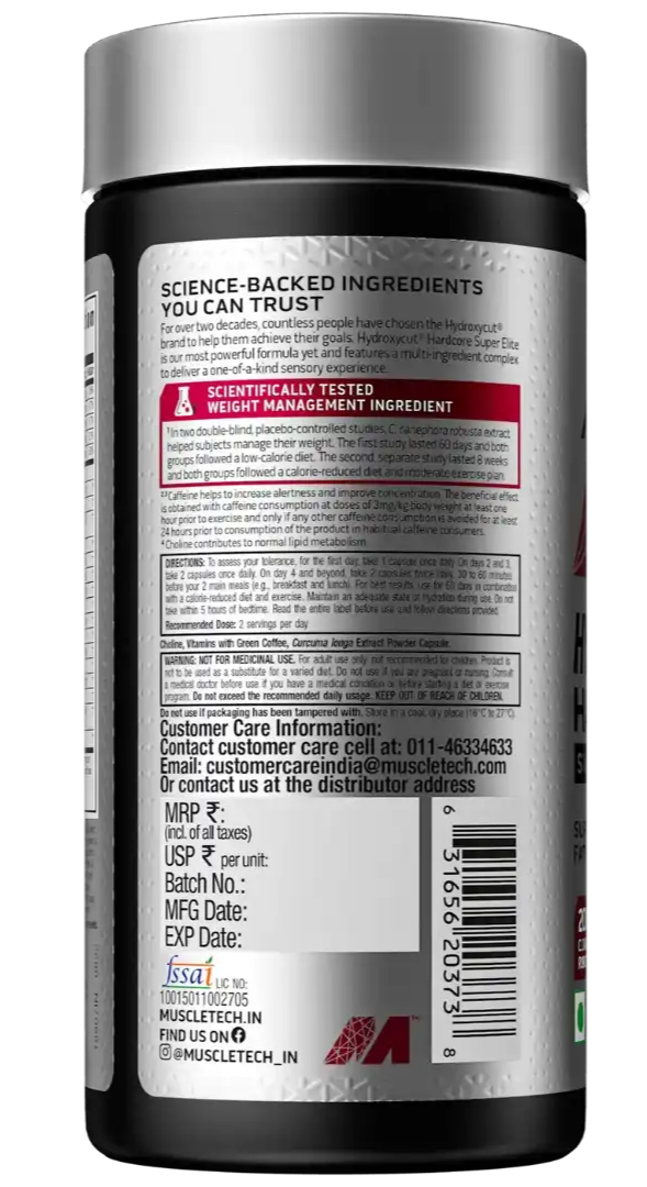 Muscletech Hydroxycut Hardcore Super Elite