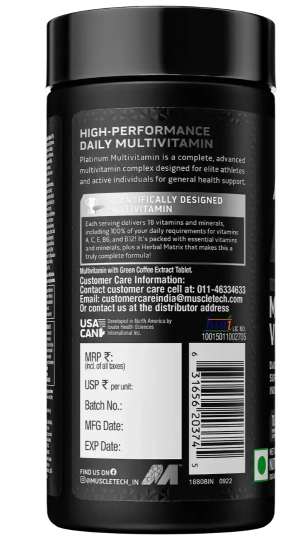 MuscleTech For Men Multivatamin