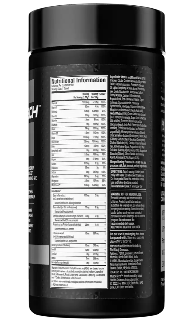 MuscleTech For Men Multivatamin