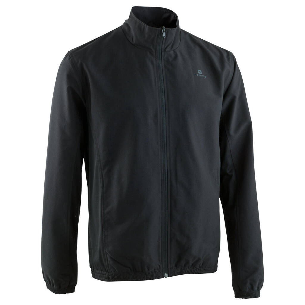 Gym Tracksuit Jacket Polyester - Black