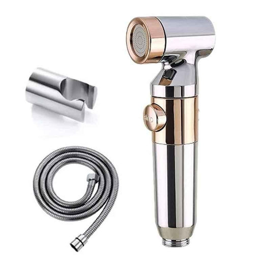 Health Faucet Toilet Jet Spray with Stainless Steel Tube, Wall Hook & Hose with Clutch