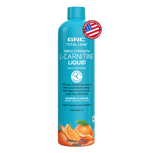 GNC Total Lean L-Carnitine Liquid 3000mg Orange Flavour 450ml