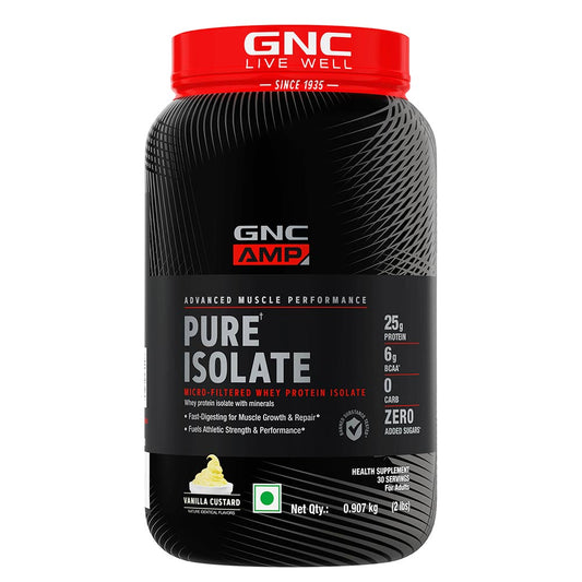 GNC AMP Pure Isolate Zero Carb Vanilla 2 Lbs