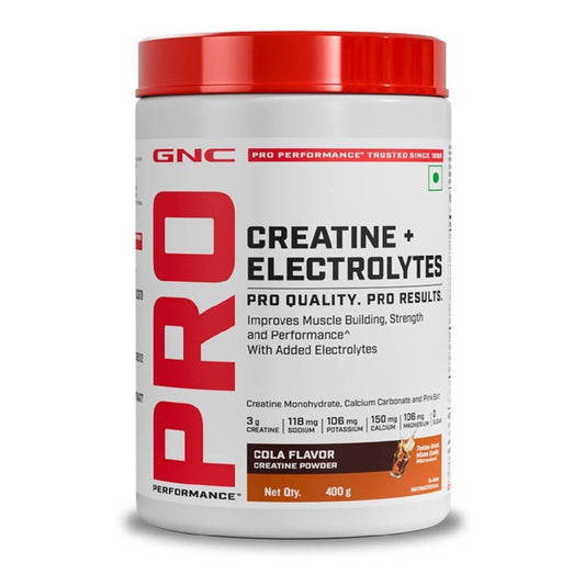 GNC CREATINE + ELECTROLYTES (COLA) POWDER 400G