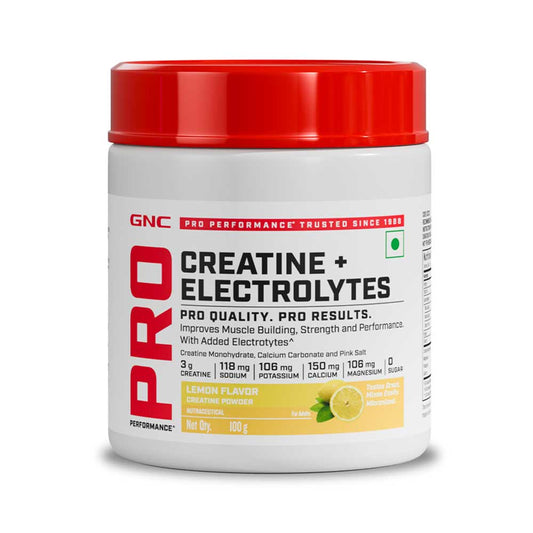 GNC CREATINE + ELECTROLYTES (LEMON) POWDER 100G