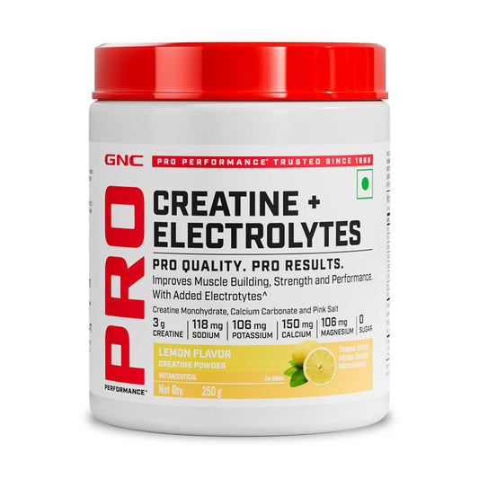 GNC CREATINE + ELECTROLYTES (LEMON) POWDER 250G