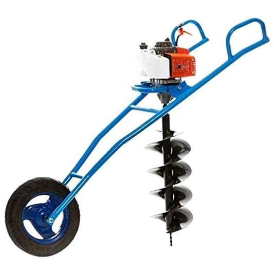 Trolley Type Earth Auger with Single Wheel & 12 inch Drill