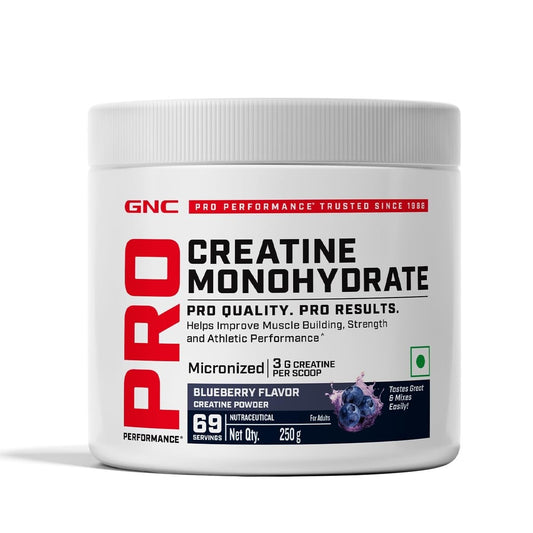 GNC Creatine Monohydrate Powder Blueberry 250gm