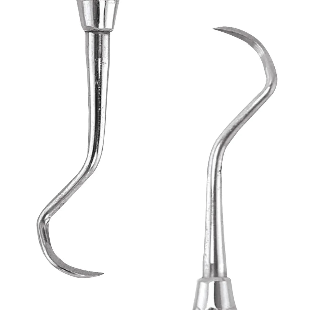 Import Set of 2 Stainless Steel Dental Spoon Excavators for Professional Use